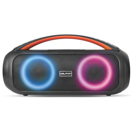 Dolphin Audio LX-220 LX-220 Portable 30-Watt-Continous-Power Bluetooth Waterproof Boom Box with Lights